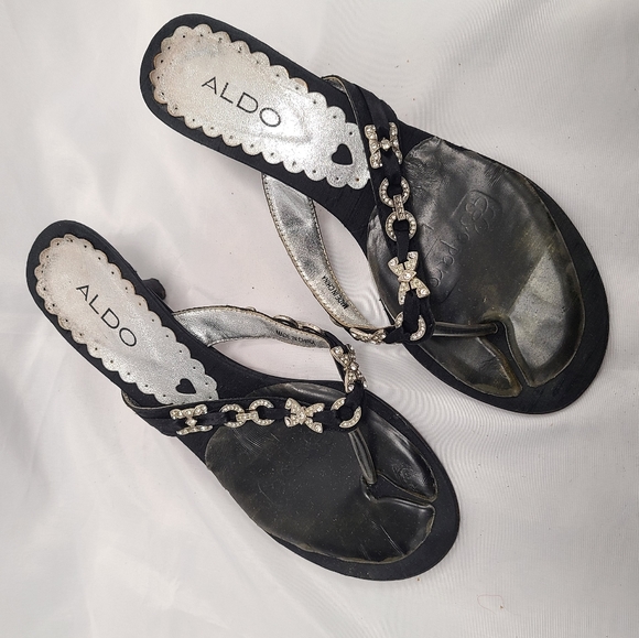 aldo heels with rhinestones